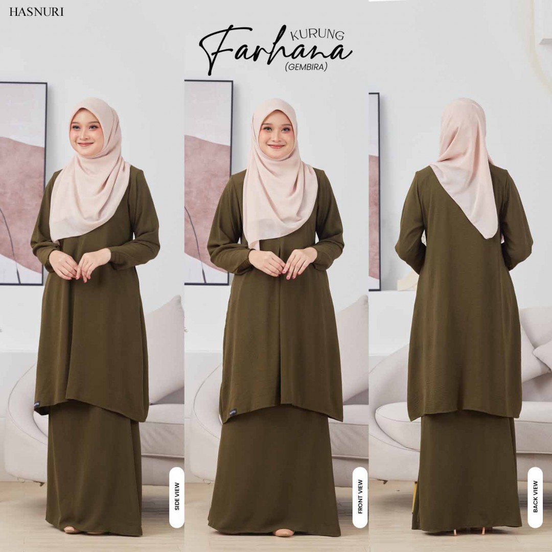 Kurung Farhana - Pink
