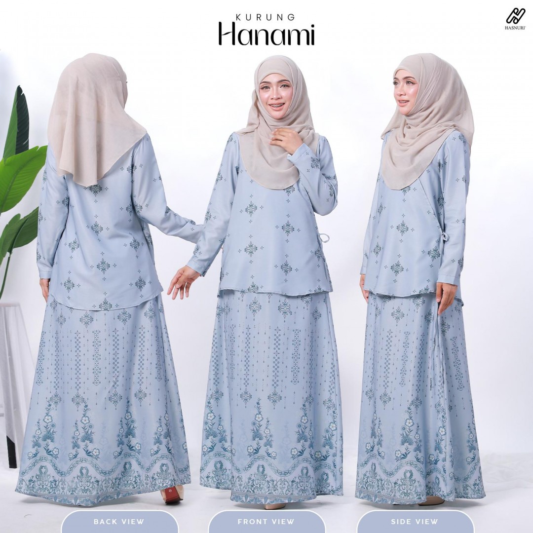 Kurung Hanami - Emerald Green