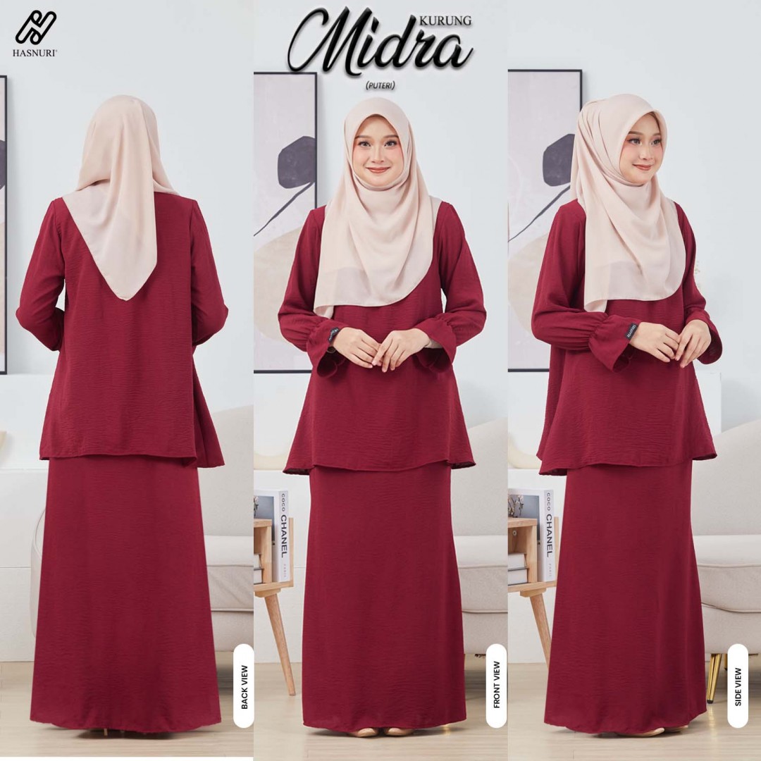 Kurung Midra - Matcha Green