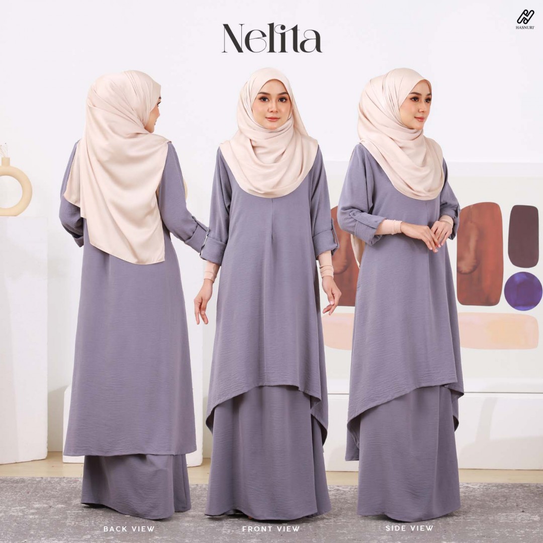 Kurung Nelita - Mauve