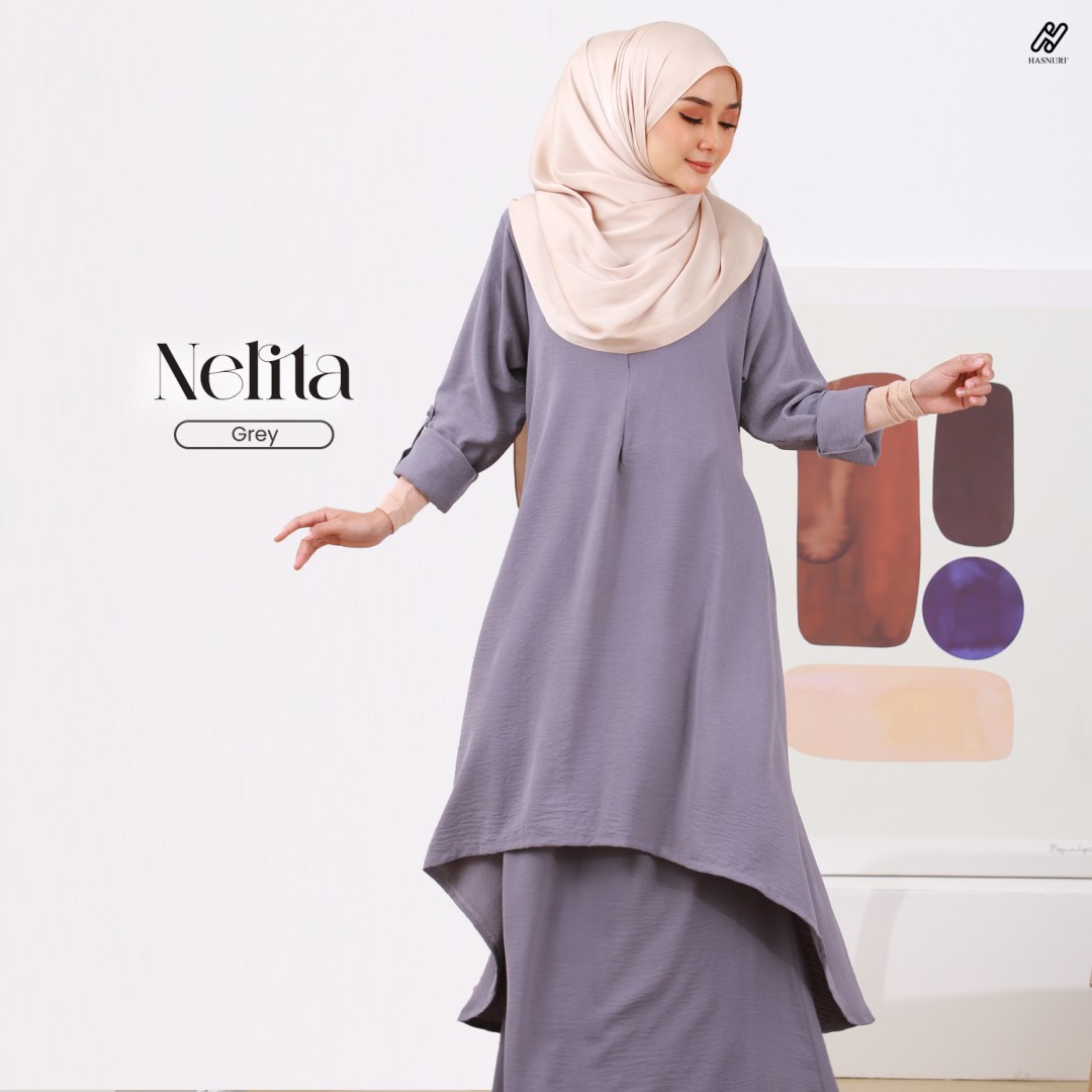 Kurung Nelita - Mauve