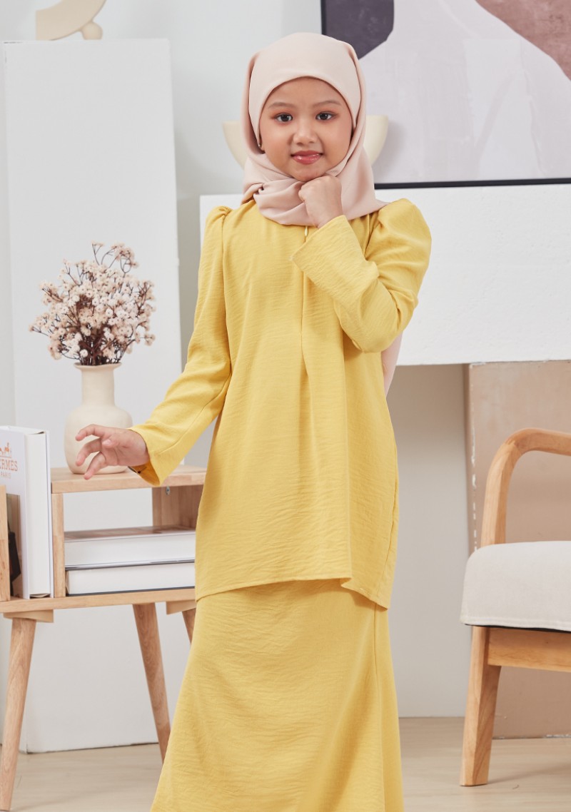 Kurung Niaa Kids - Butter Yellow