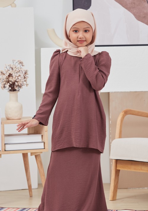 Kurung Niaa Kids - Rosy Brown