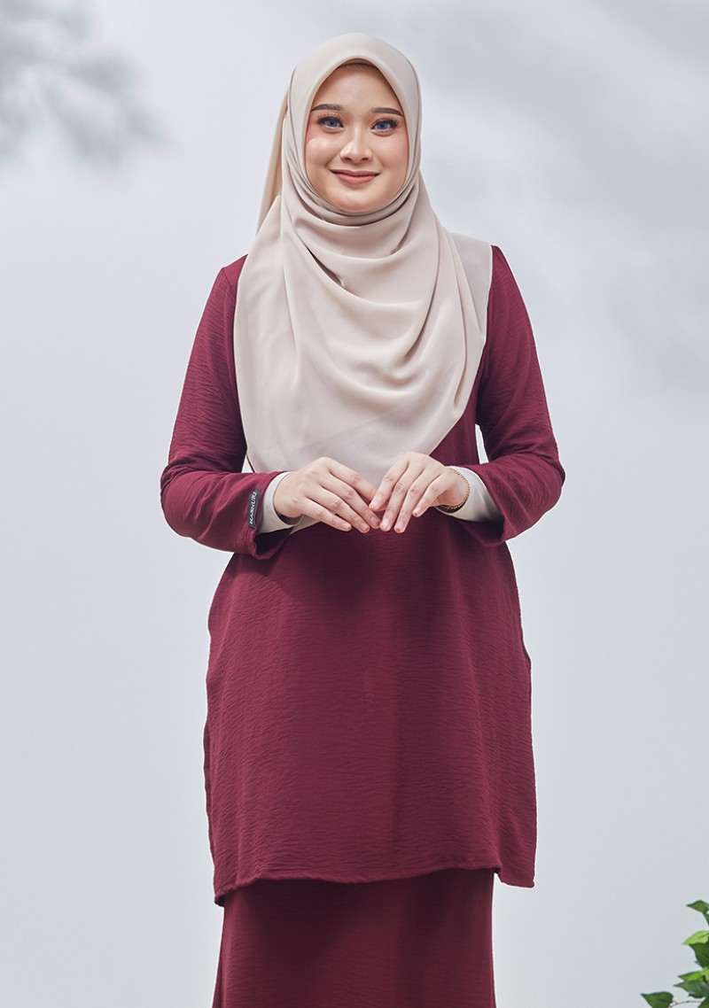 Kurung Nur Misha - Plum