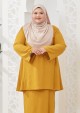 Kurung Nur Zaleha Plus Size - Mustard