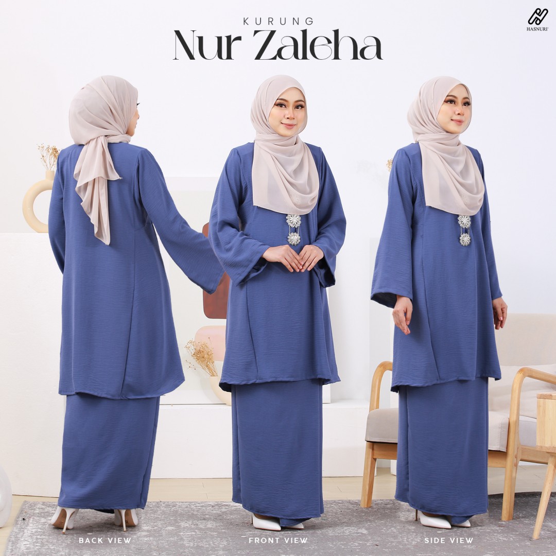 Kurung Nur Zaleha - Royal Blue