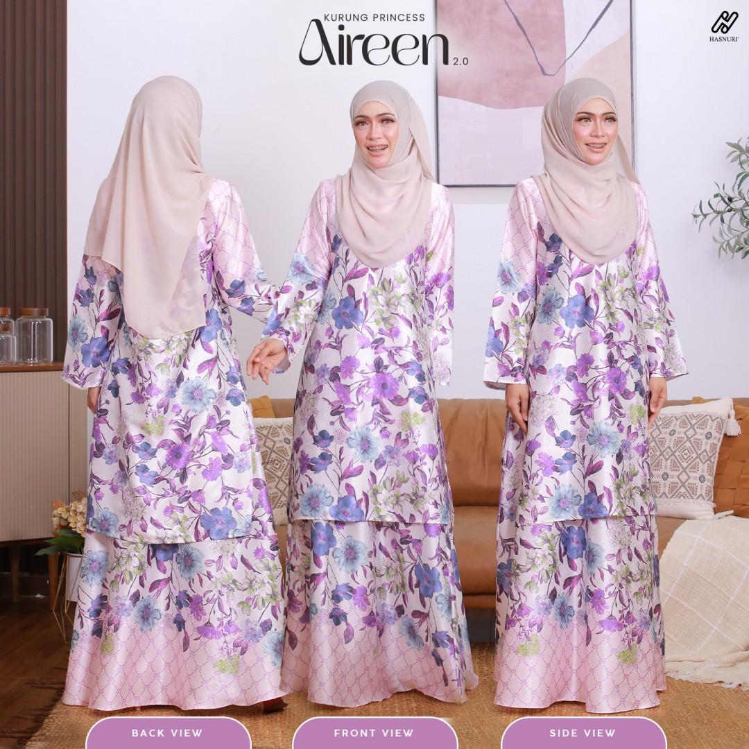 Kurung Princess Aireen 2.0 - Soft Yellow