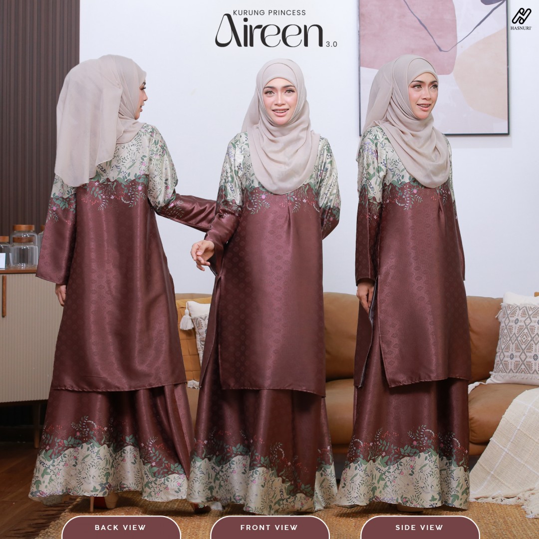 Kurung Princess Aireen 3.0 - Light Sage