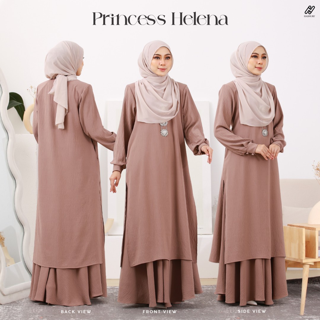 Kurung Princess Helena - Ash Blue