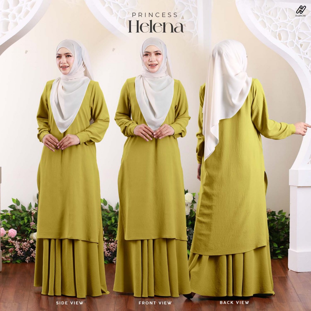 Kurung Princess Helena - Stone Grey