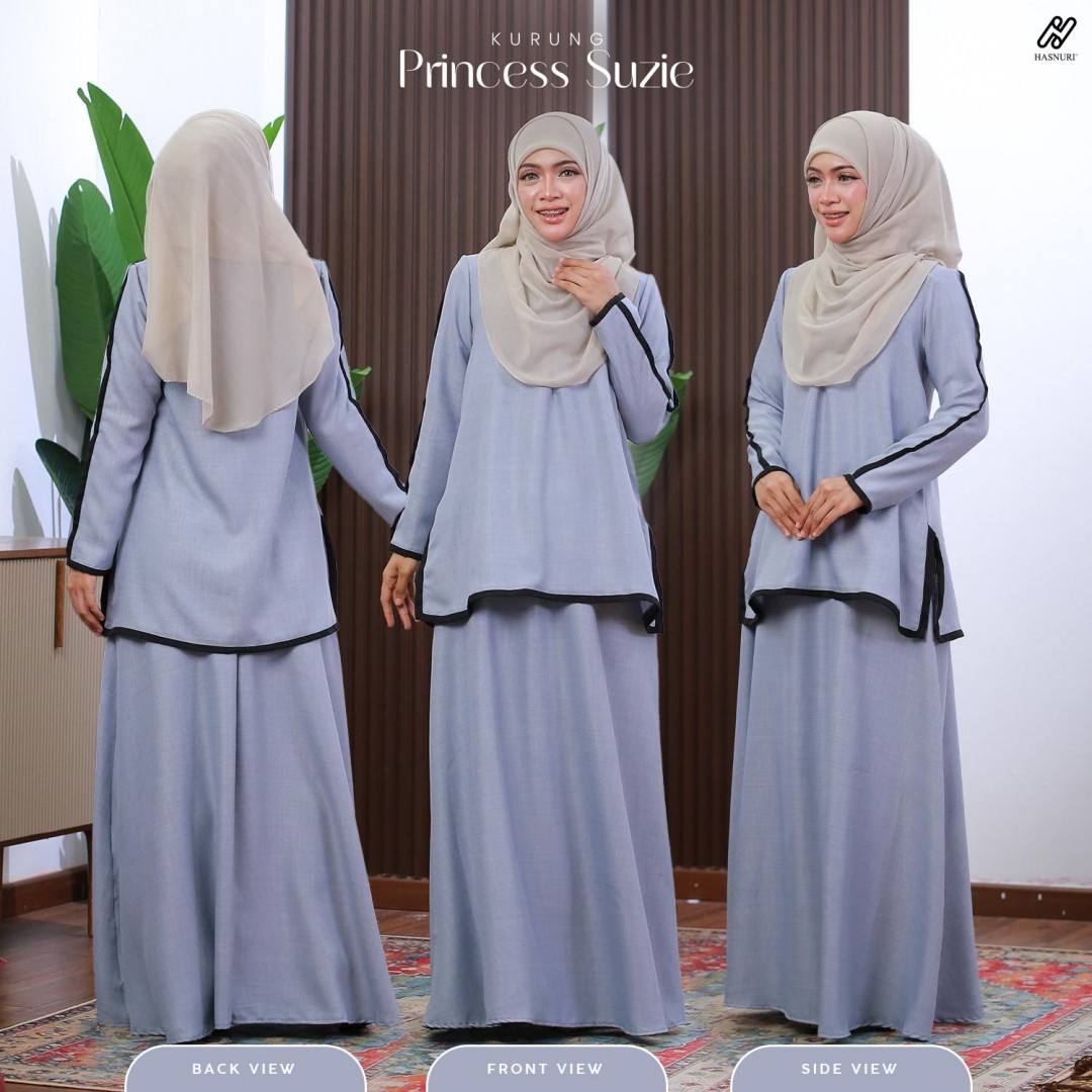 Kurung Princess Suzie - Lime Yellow