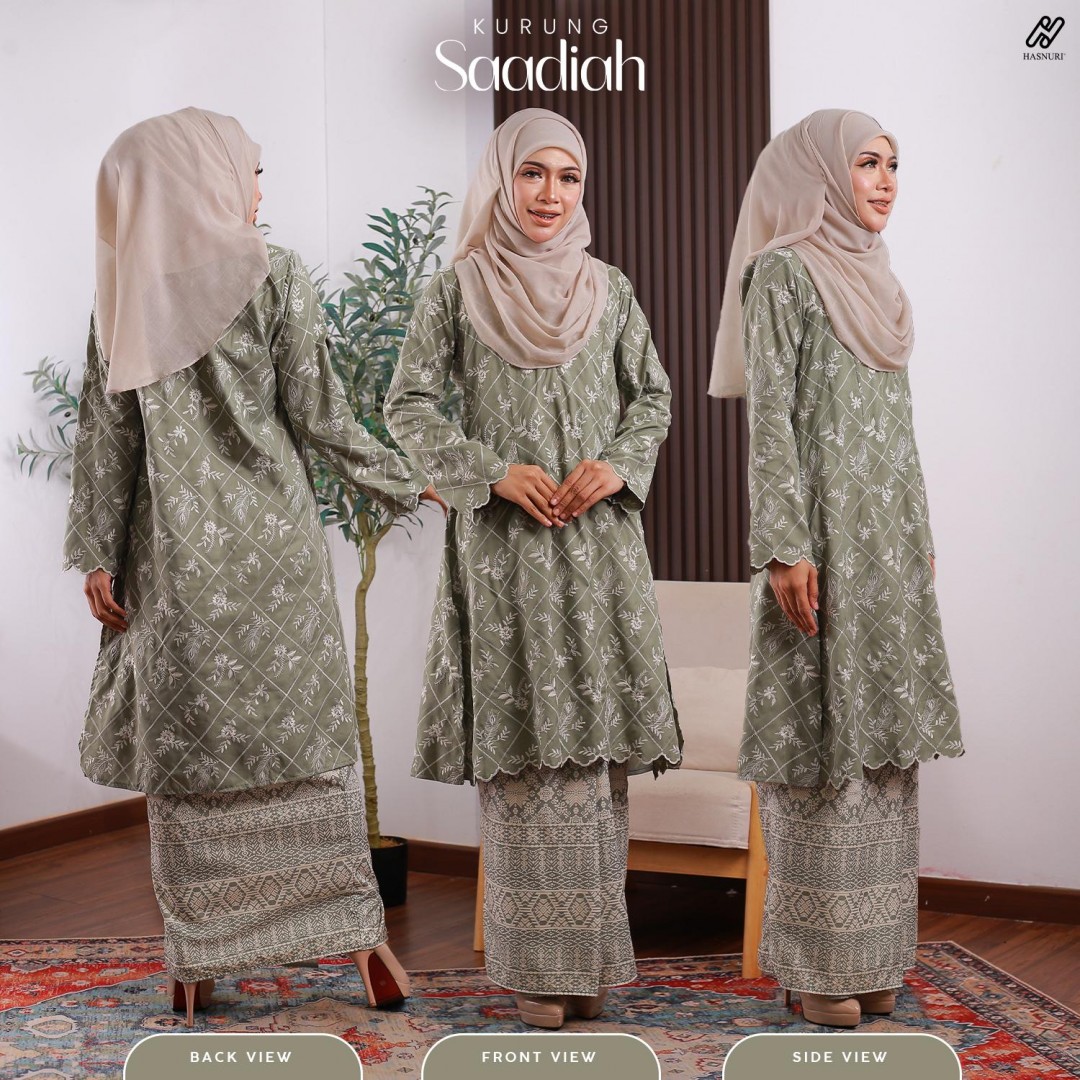 Kurung Saadiah - Stone Grey