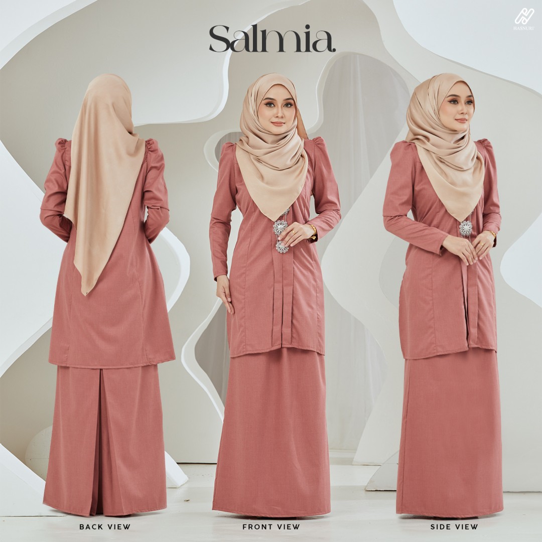 Kebaya Salmia - Dusty Maroon