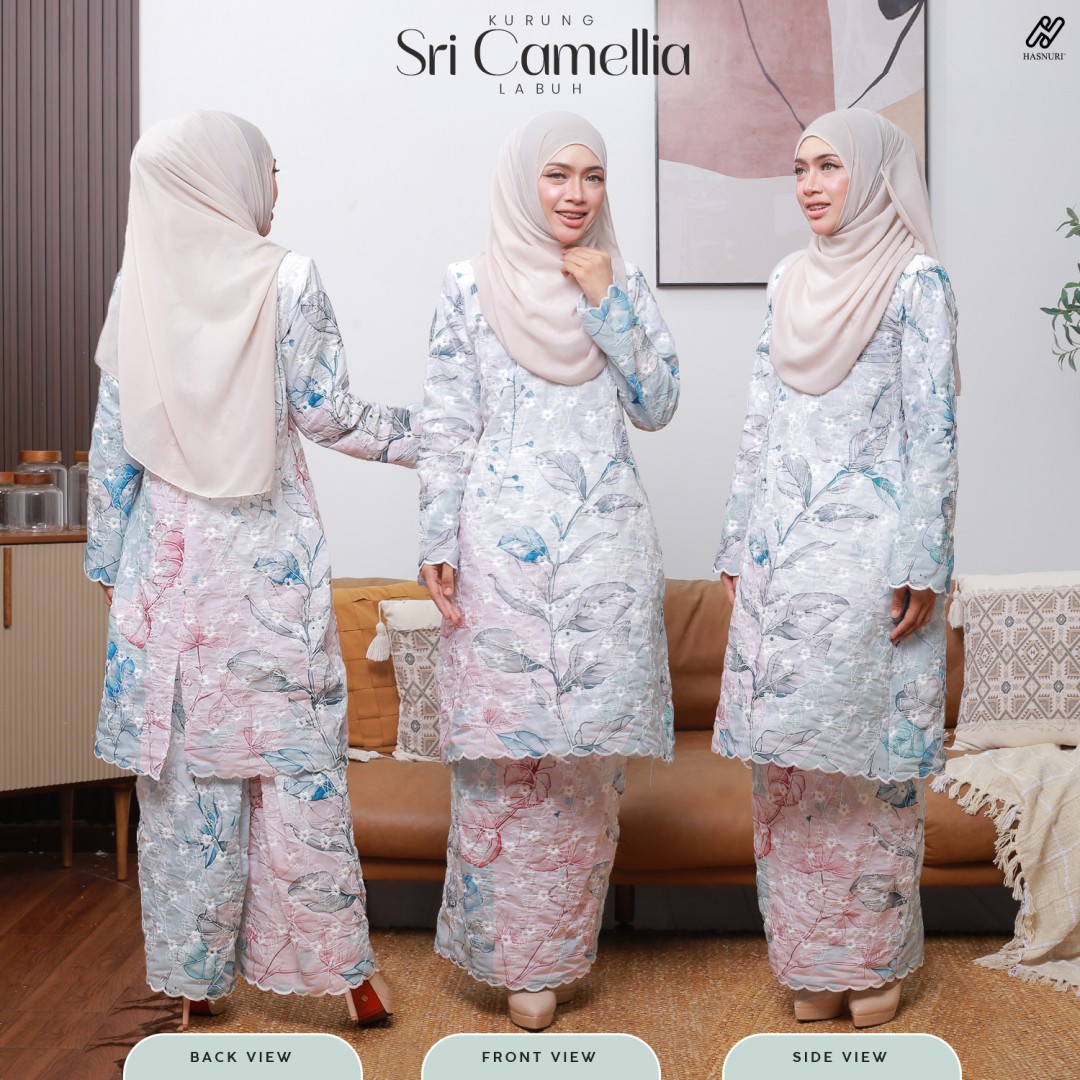 Kurung Sri Camellia Labuh - Pistachio