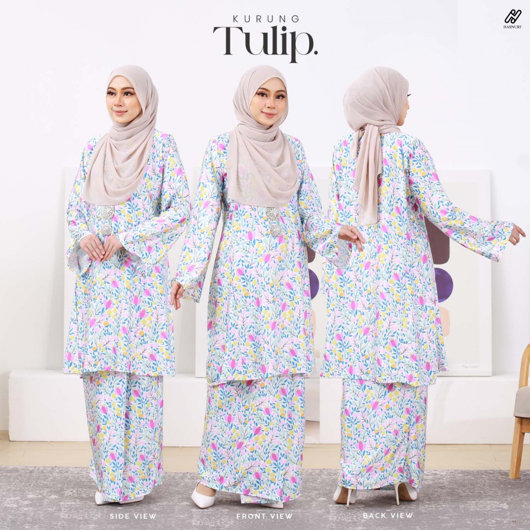Kurung Tulip - Green