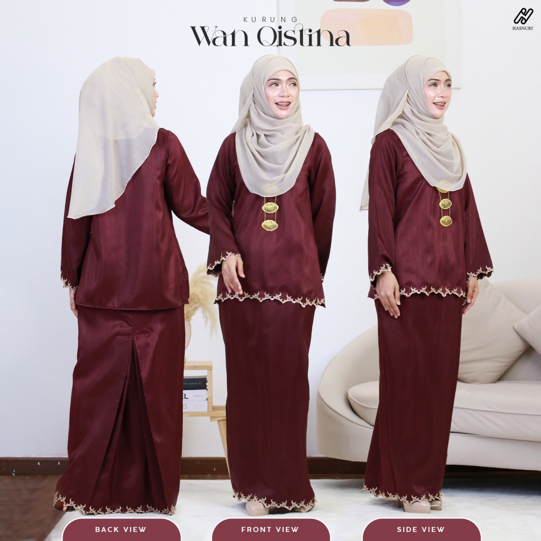 Kurung Wan Qistina - Dark Purple