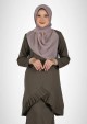 Kurung Zinnira - Moss Green