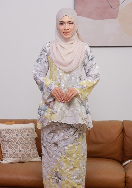 Kurung Sri Camellia - Lemonade