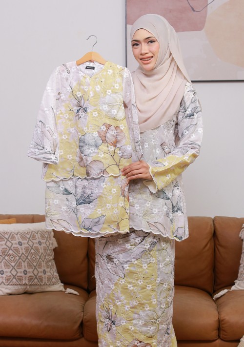 Kurung Sri Camellia Kids - Lemonade