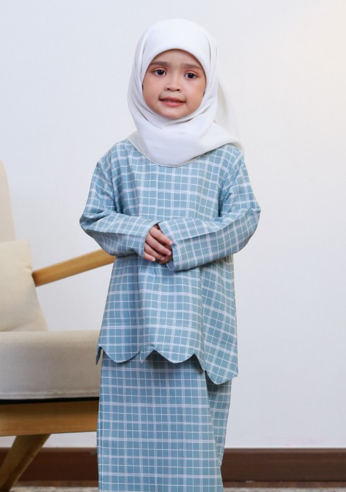 Kurung Dang Hanna Kids - Light Blue