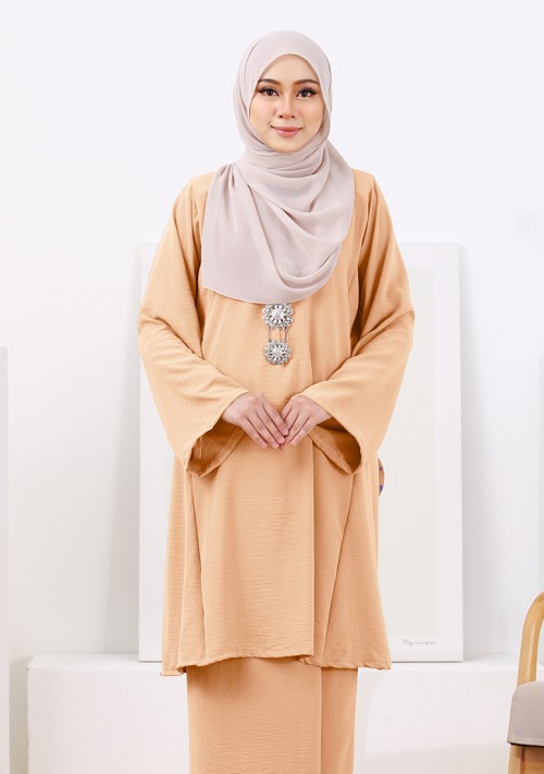 Kurung Nur Zaleha - Light Brown