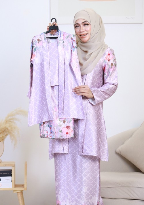 Kebaya Cik Aminah Kids 2.0 - Light Lilac
