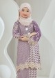 Kebaya Cik Orkid Kids - Light Mauve