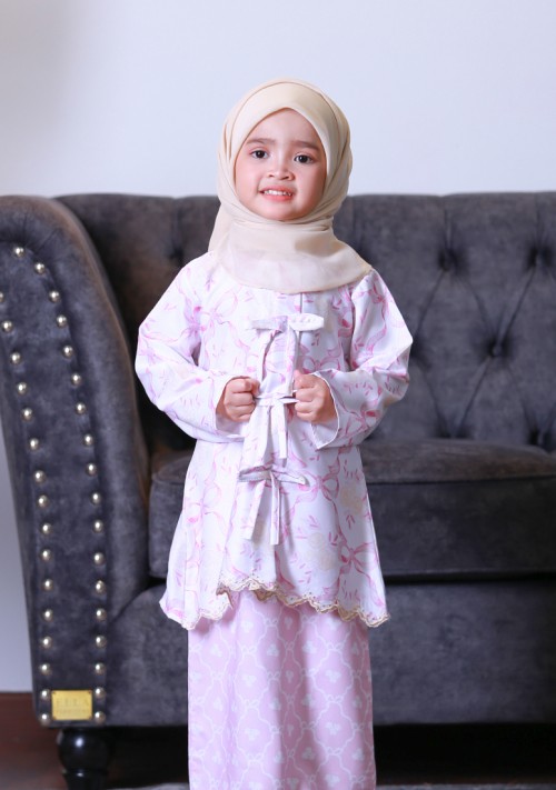 Kurung Dang Wangi Kids - Light Pink