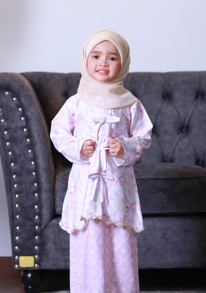 Kurung Dang Wangi Kids - Light Pink