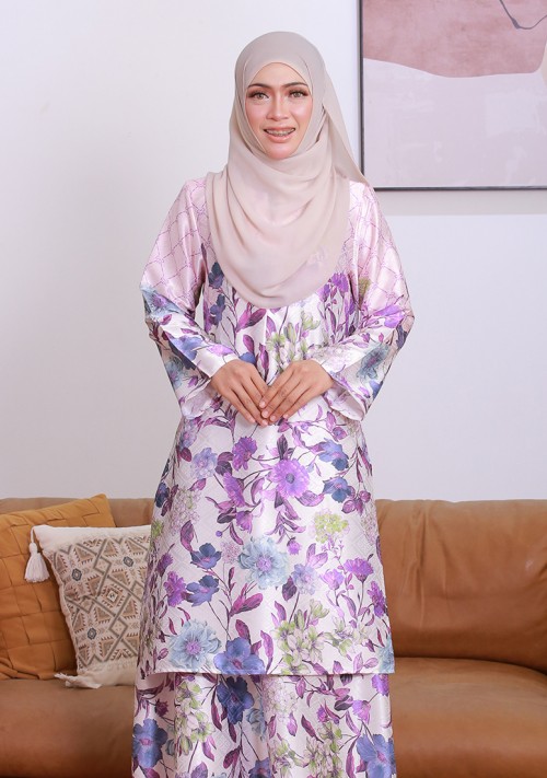 Kurung Princess Aireen 2.0 - Lilac Purple