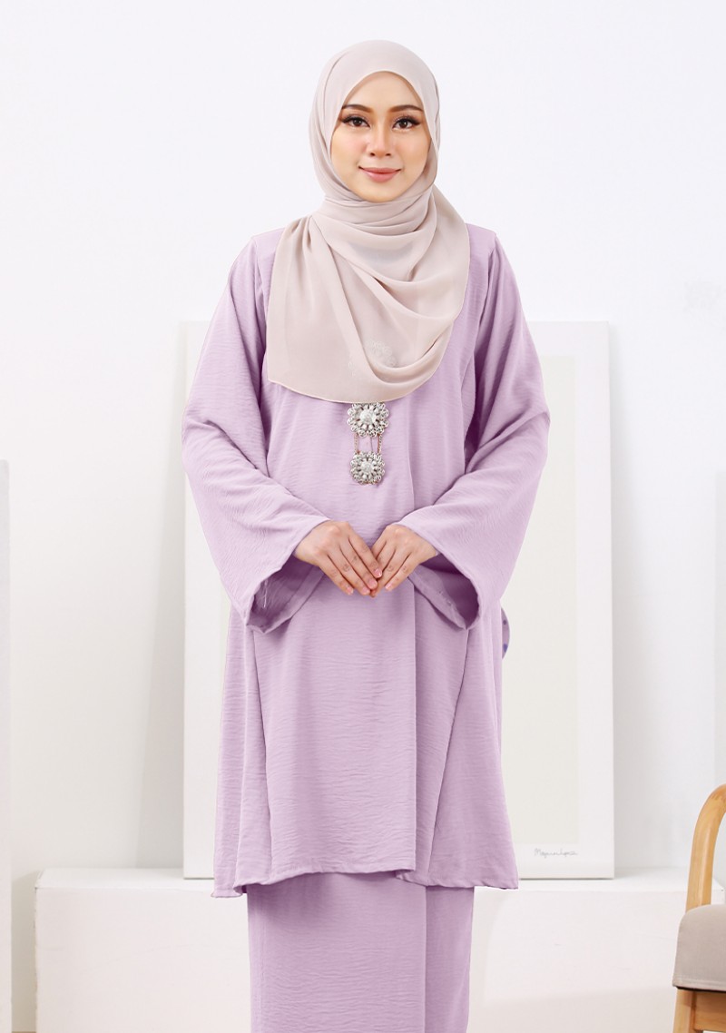Kurung Nur Zaleha - Lilac Purple