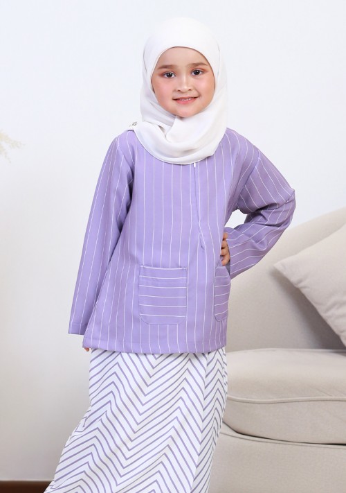 Kurung Imani Kids - Lilac Purple