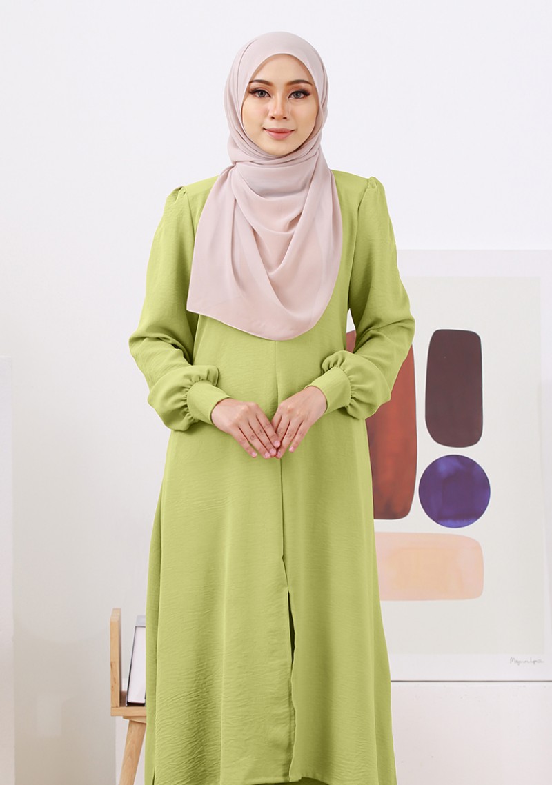 Suit Nur Zakiya - Lime Green