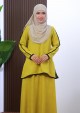 Kurung Princess Suzie - Lime Yellow