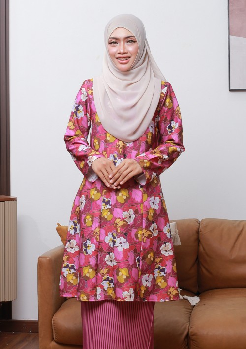 Kurung Sri Kenanga - Magenta