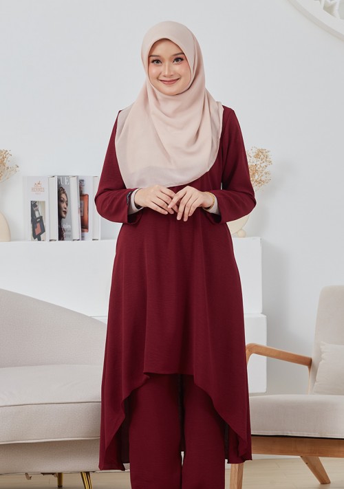 Suit Jeehan - Maroon
