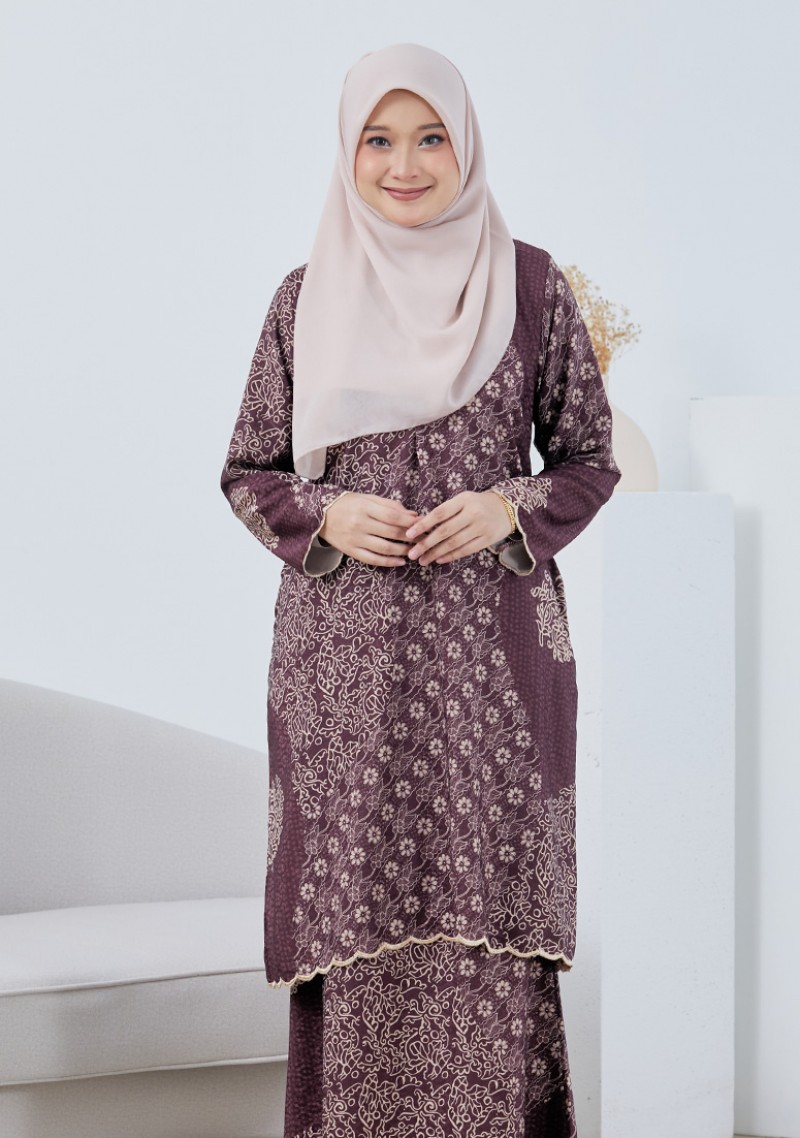 Kurung Kesuma - Maroon