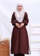Suit Zakiya Printed - Maroon
