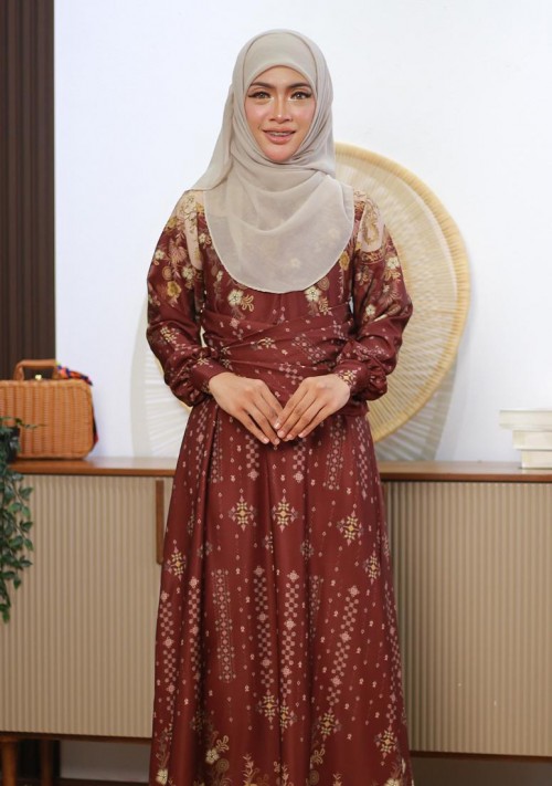 Dress Mihana - Maroon
