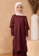 Kurung Zayra Kids - Maroon