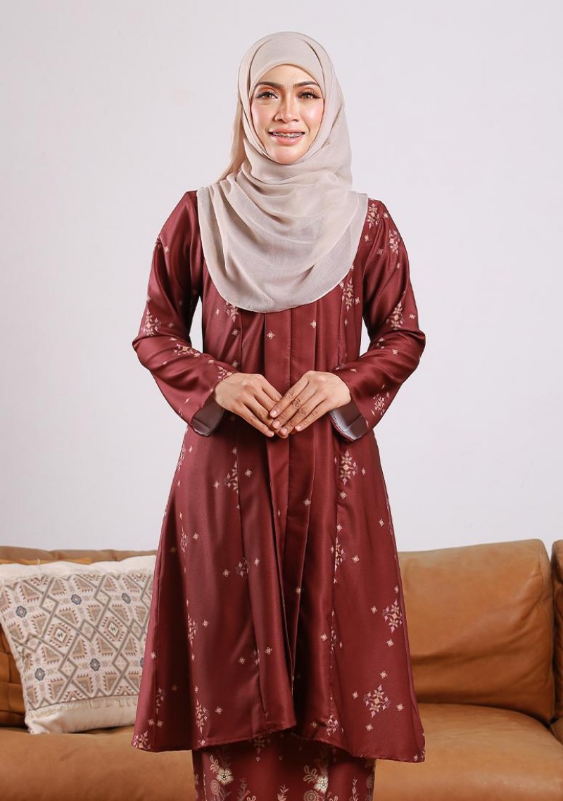 Kebaya Che Mahani - Maroon
