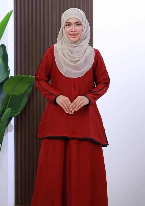 Kurung Princess Suzie - Maroon