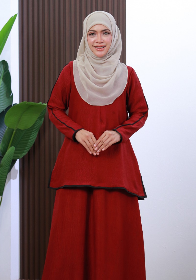 Kurung Princess Suzie - Maroon
