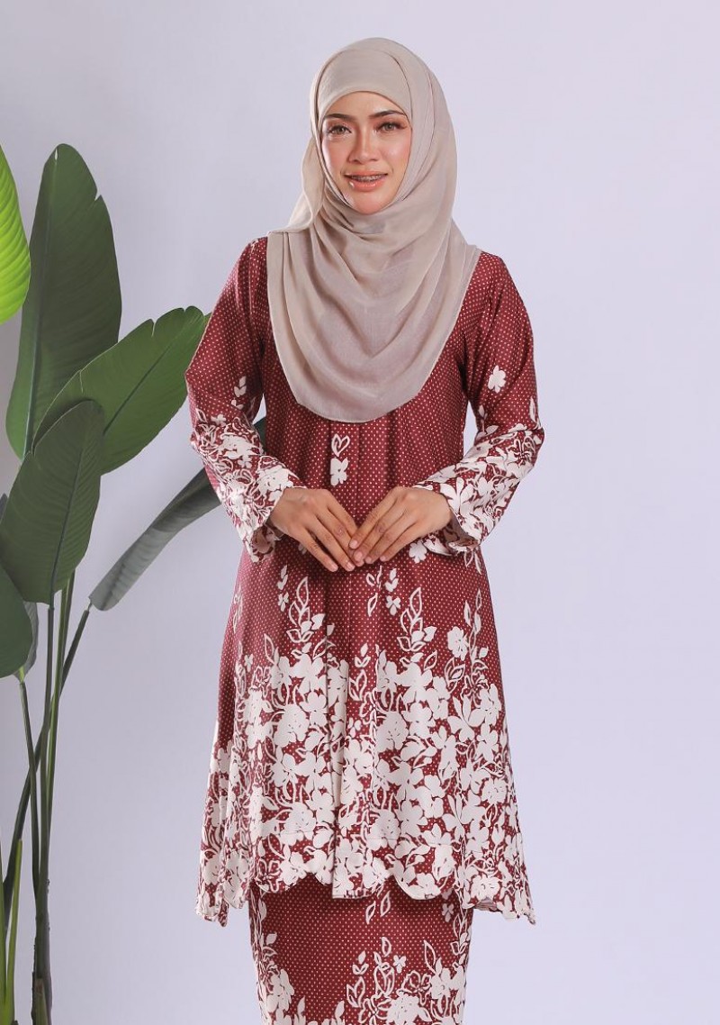 Kebaya Sri Mahsuri 3.0 - Maroon