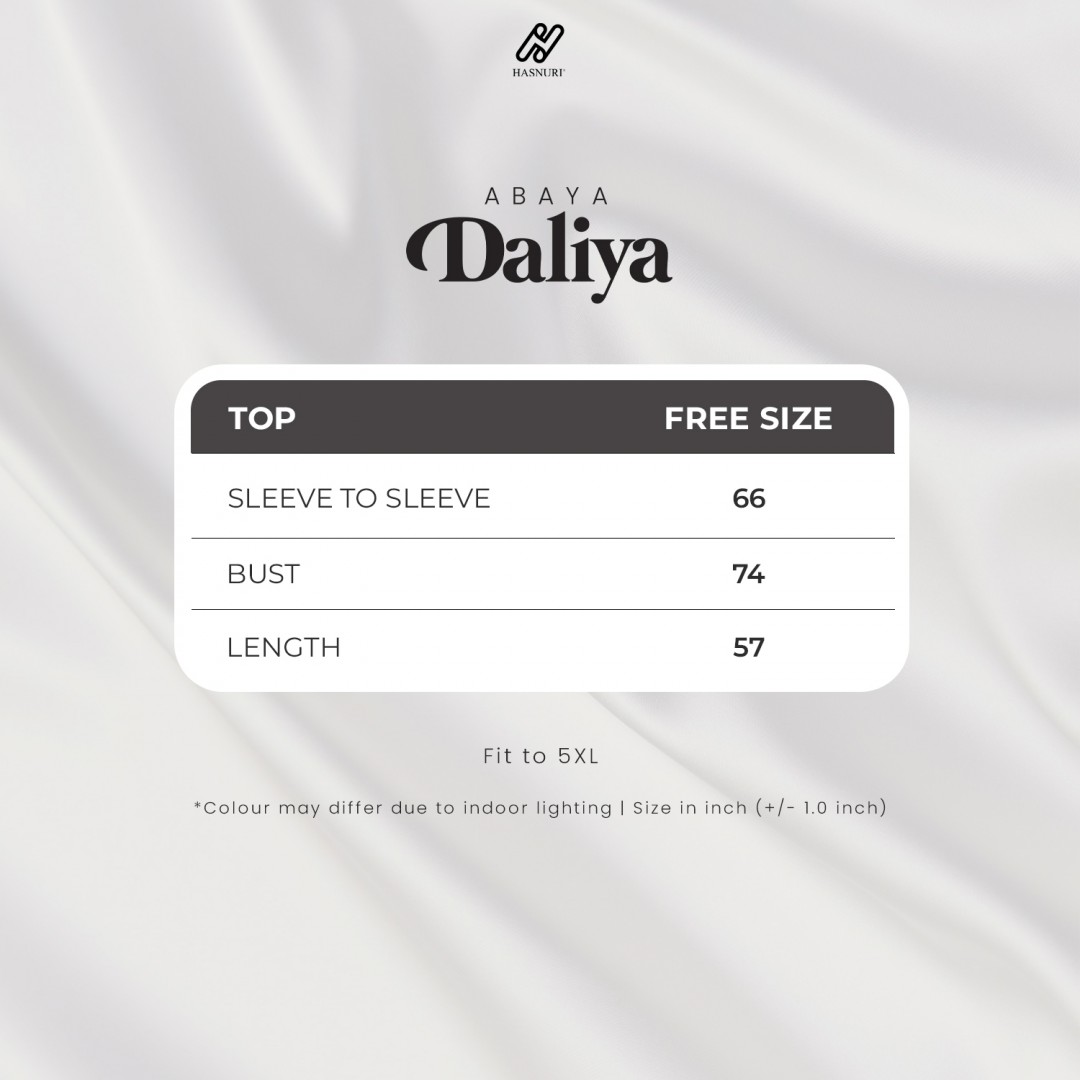 Abaya Daliya - Black