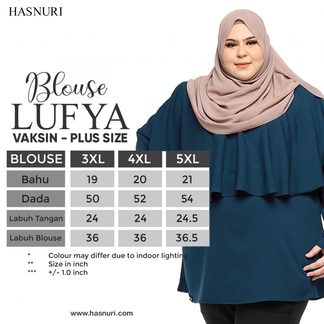 Blouse Lufya Plus Size - Teal