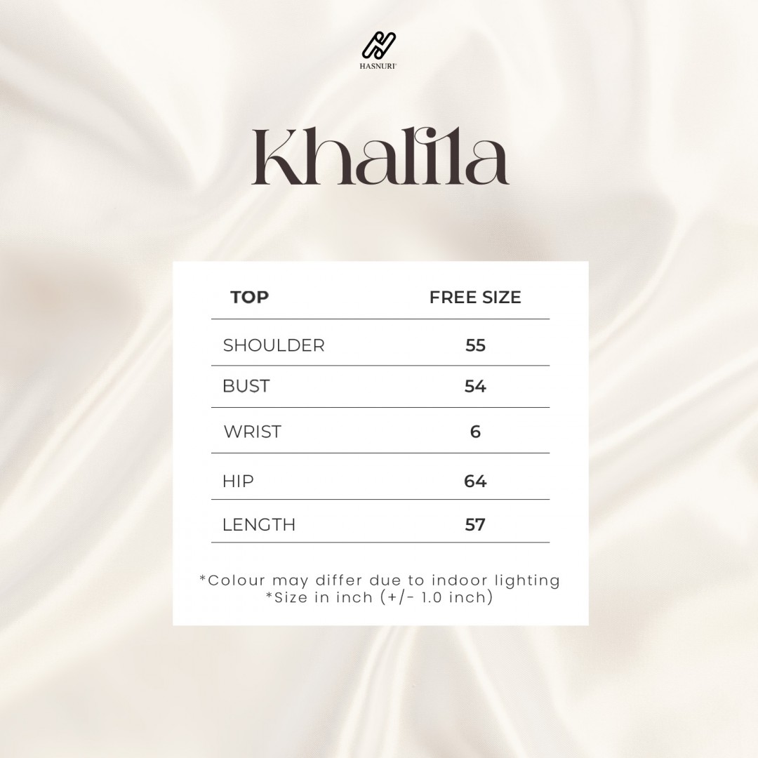 Abaya Khalila - Blue Grey