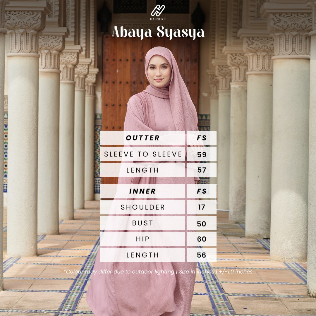 Abaya Syasya (No Shawl) - Sand Brown