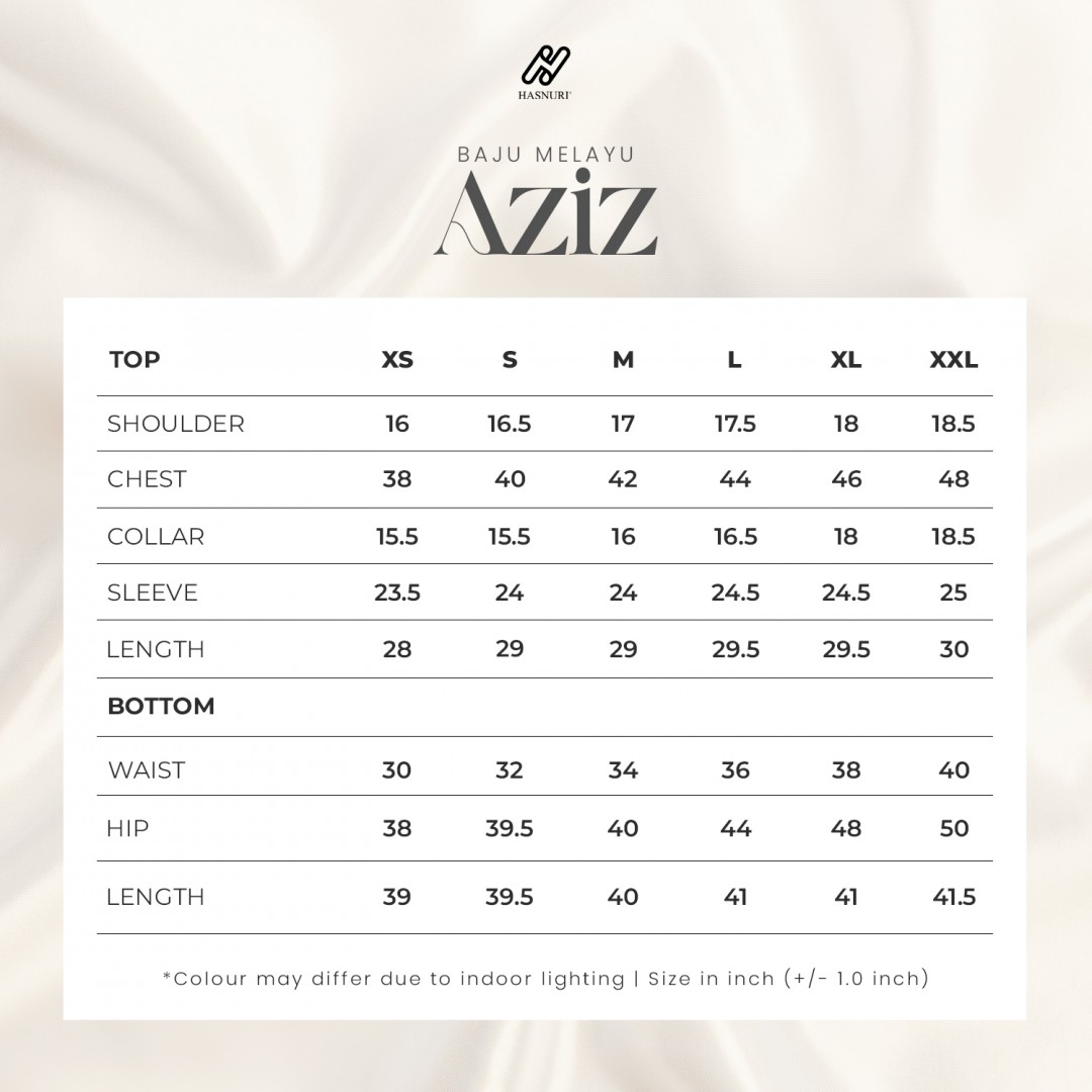 Baju Melayu Aziz - Black