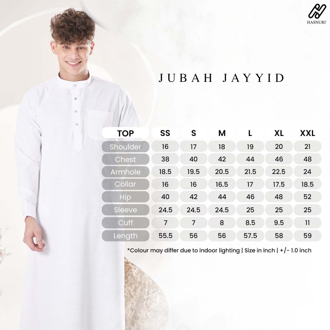 Jubah Jayyid - White